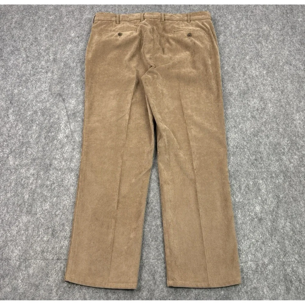 Peter Millar Pants Mens 38 Tan Nanoluxe Corduroy Trousers Preppy Stretch‎